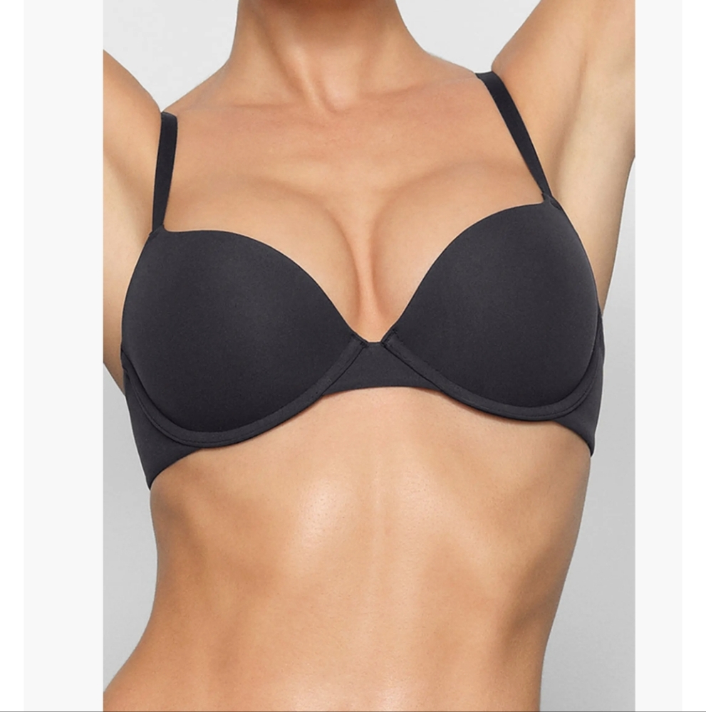 Elegant Charcoal Underwire Bra